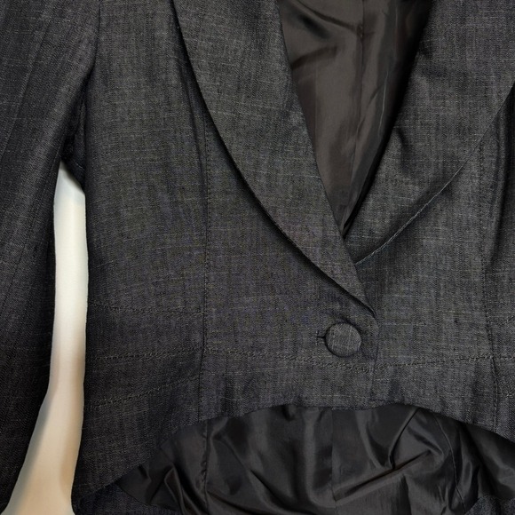 Urban Behavior Women's XS Blazer Retro Preppy Fitted Y2K Cropped Blazer Chic - Picture 5 of 10